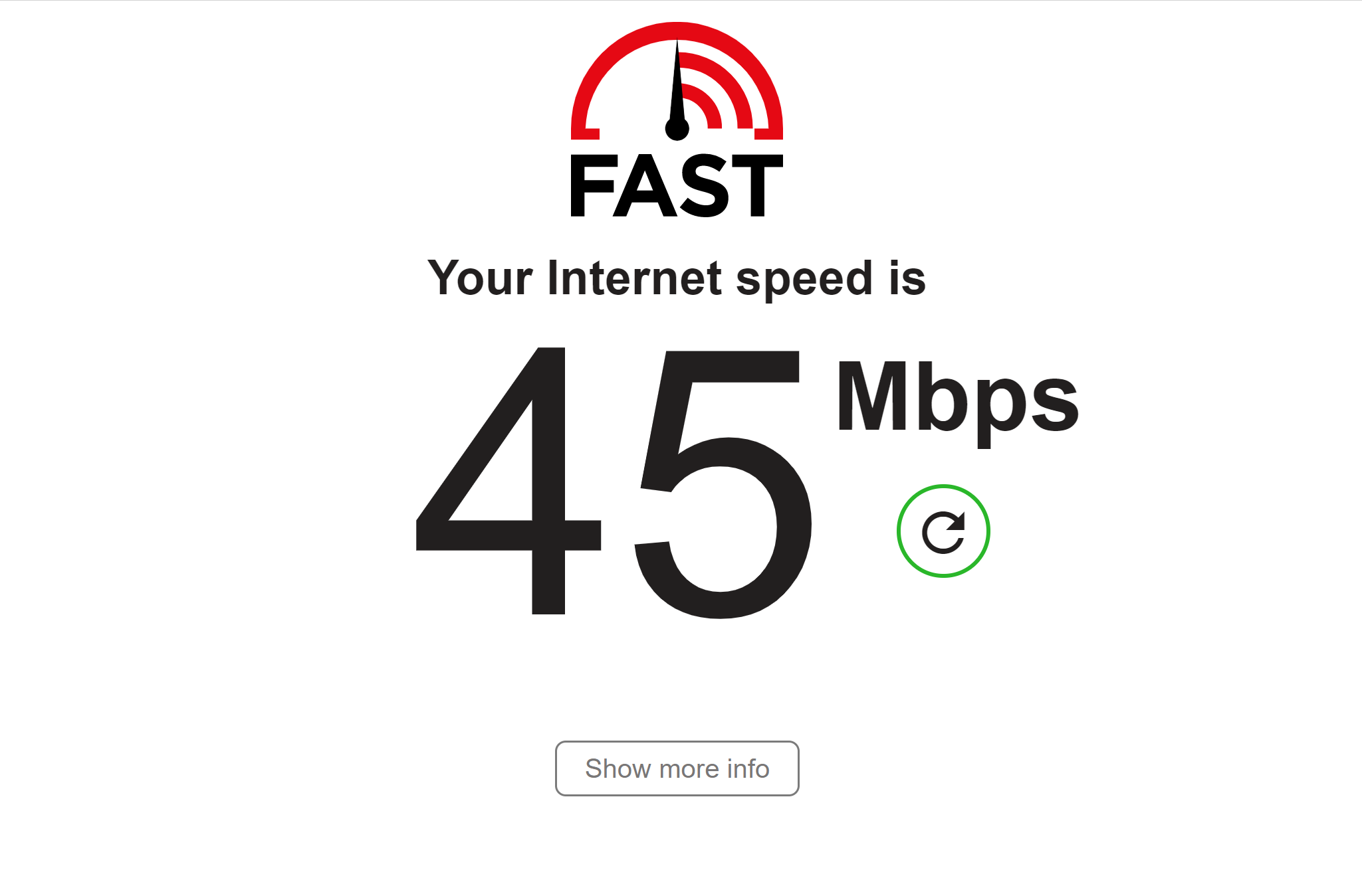 白天FAST测速