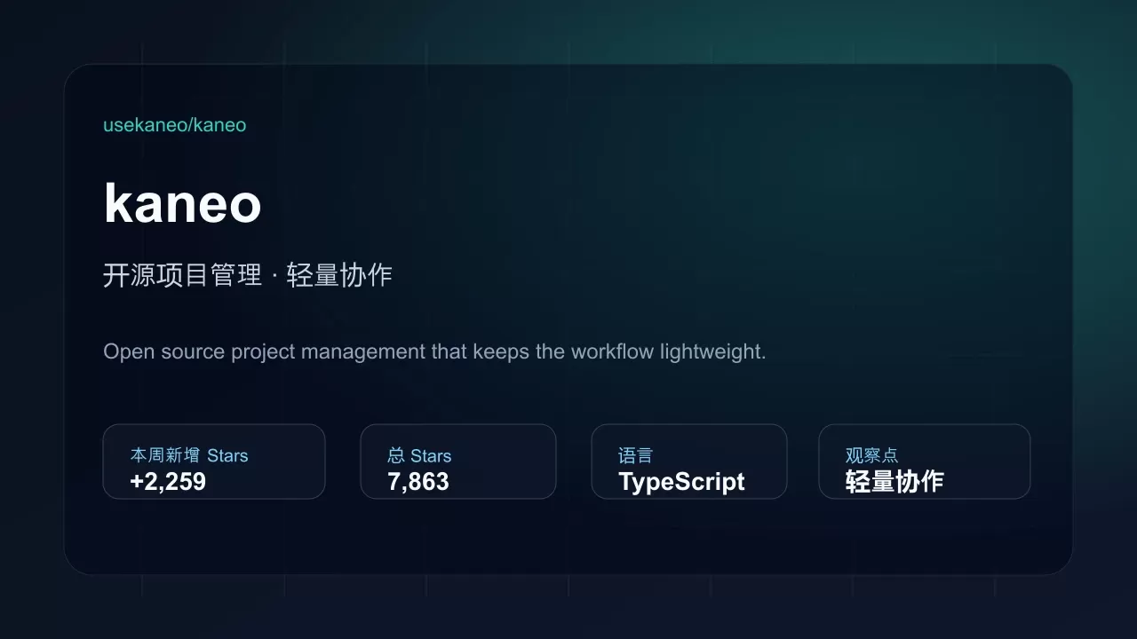 kaneo 项目插图